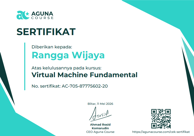 Virtual Machine Certificate