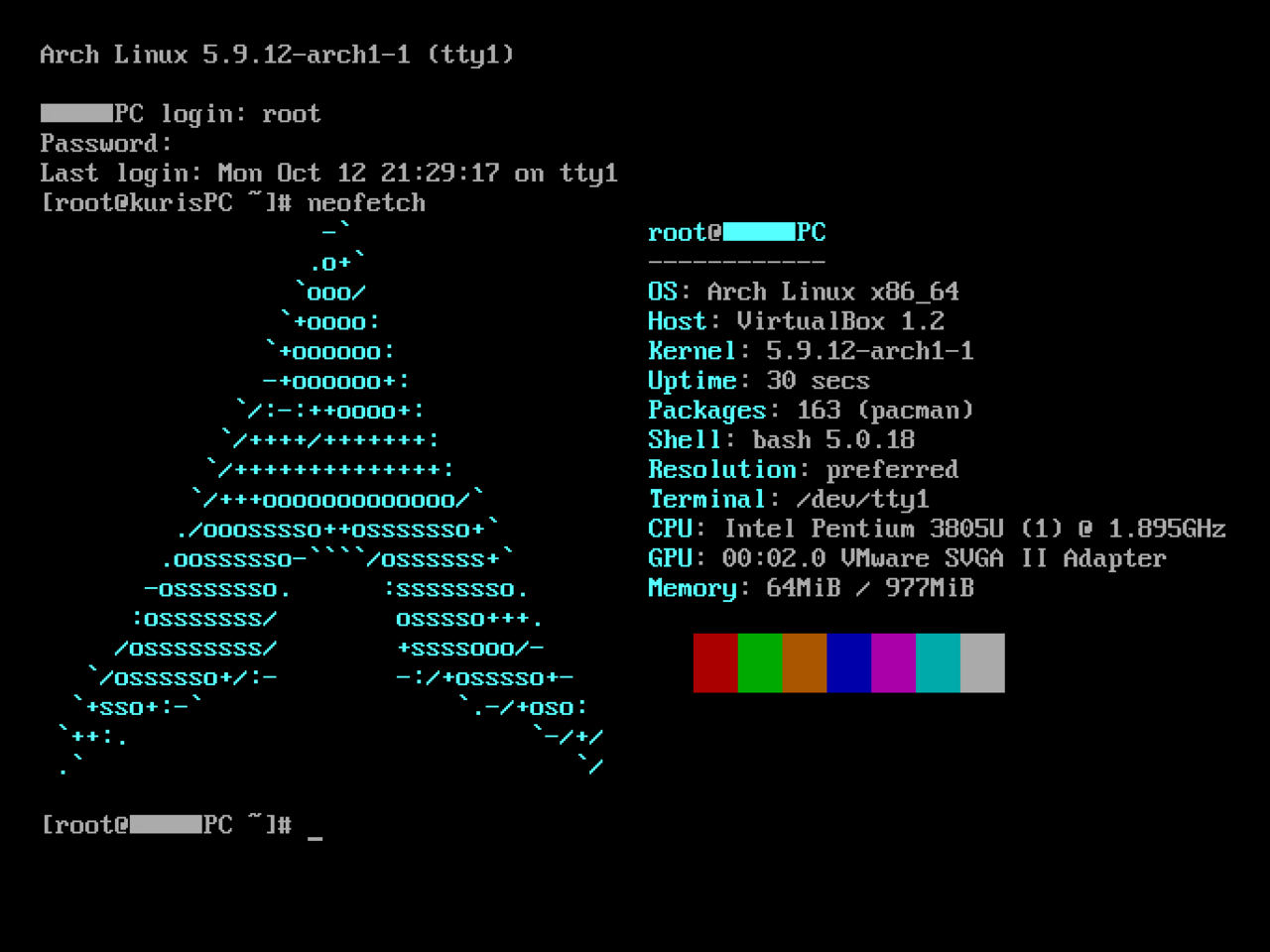 Screenshot Neofetch