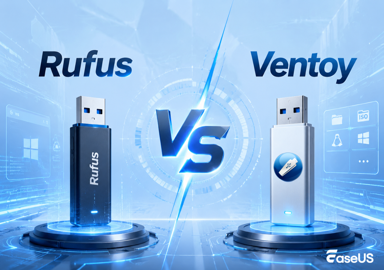 Screenshot Rufus dan Ventoy
