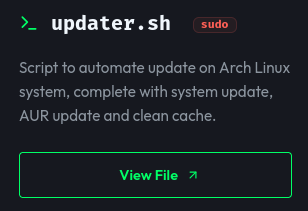 Script to update system